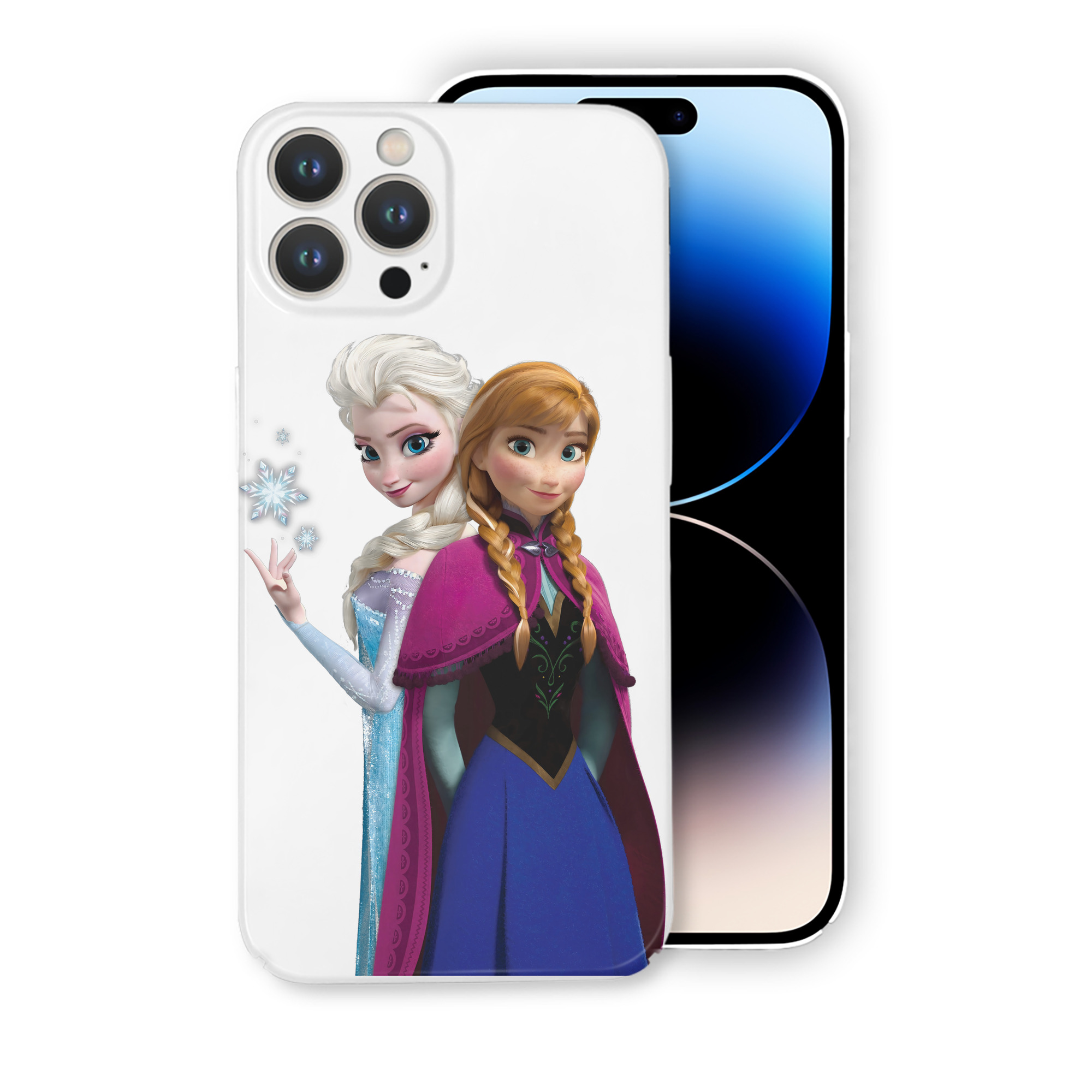 （画像用） アナと雪の女王 アンナ エルサ Frozen Anna Elsa 【iPhone 14シリーズ対応】ハードケース